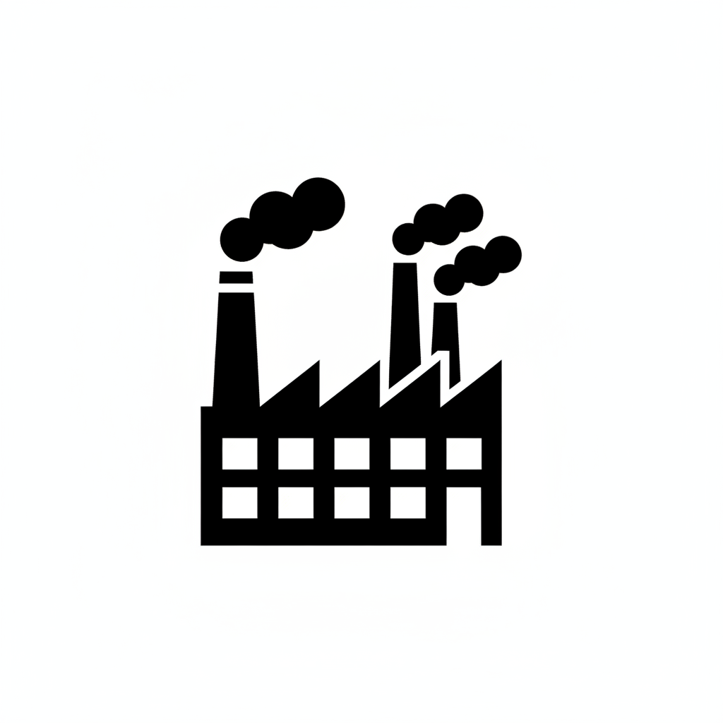 emoji industria negro